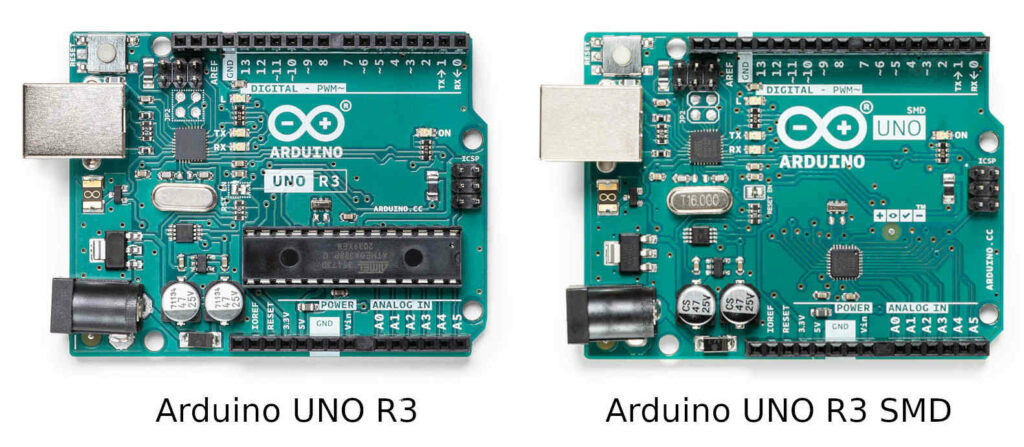 Arduino UNO R3 vs Arduino UNO R3 SMD
