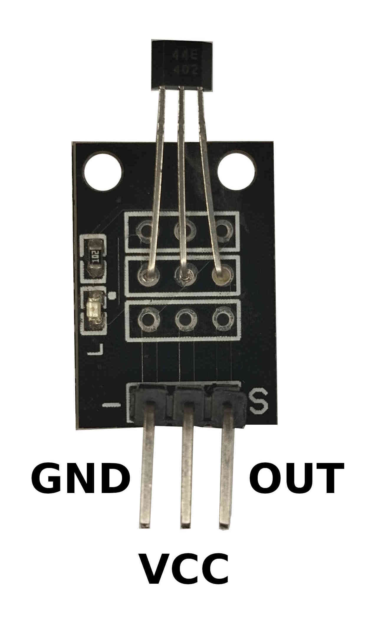 Módulo sensor efecto Hall KY-003 - Para Arduino